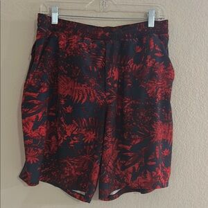 Lululemon  Men's Red and Black Shorts size L
